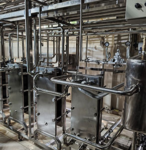 Milk pasteurization unit